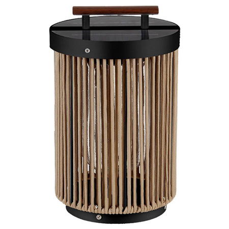Lampi Birou - Lampa solara 2.4w 3000k ip65 - negru/maro V-tac