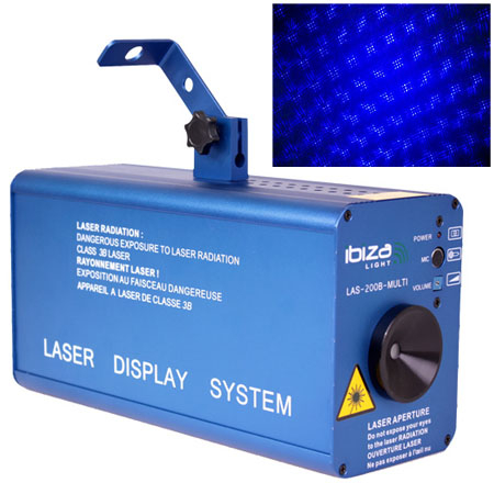 Lasere - Laser firefly 200mw albastru cu dmx - Ibiza Light