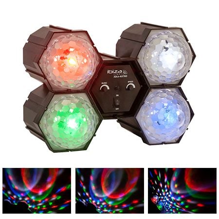 Orga Lumini - Led running rgbw light x4 cu microfon