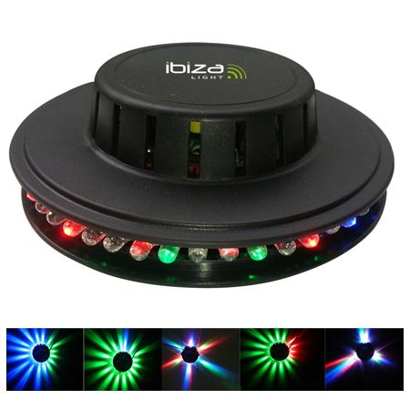 Efecte / Efecte LED - Lumină LED UFO cu 48 LED-uri RGB, negru – Iluminare dinamică pentru evenimente și spectacole