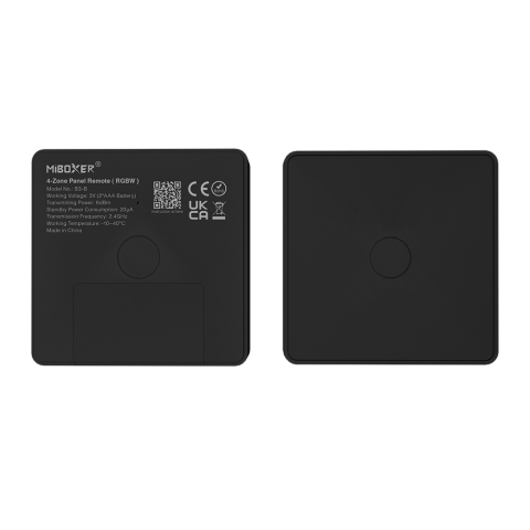 MiBoxer B3-B Telecomanda Panou 4 Zone RGB/RGBW, Negru [1]