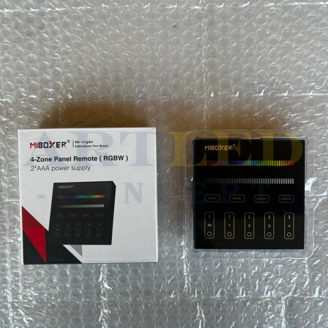 MiBoxer B3-B Telecomanda Panou 4 Zone RGB/RGBW, Negru [1]