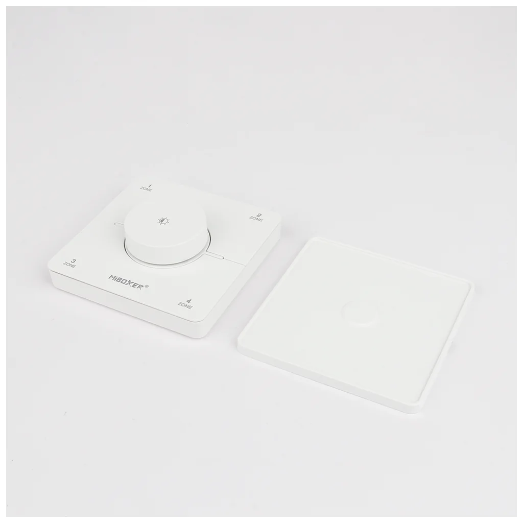 MiBoxer K0S Telecomanda de perete rotativa 4 zone Monocolor/Dual White CCT 2.4Ghz, Alb [4]