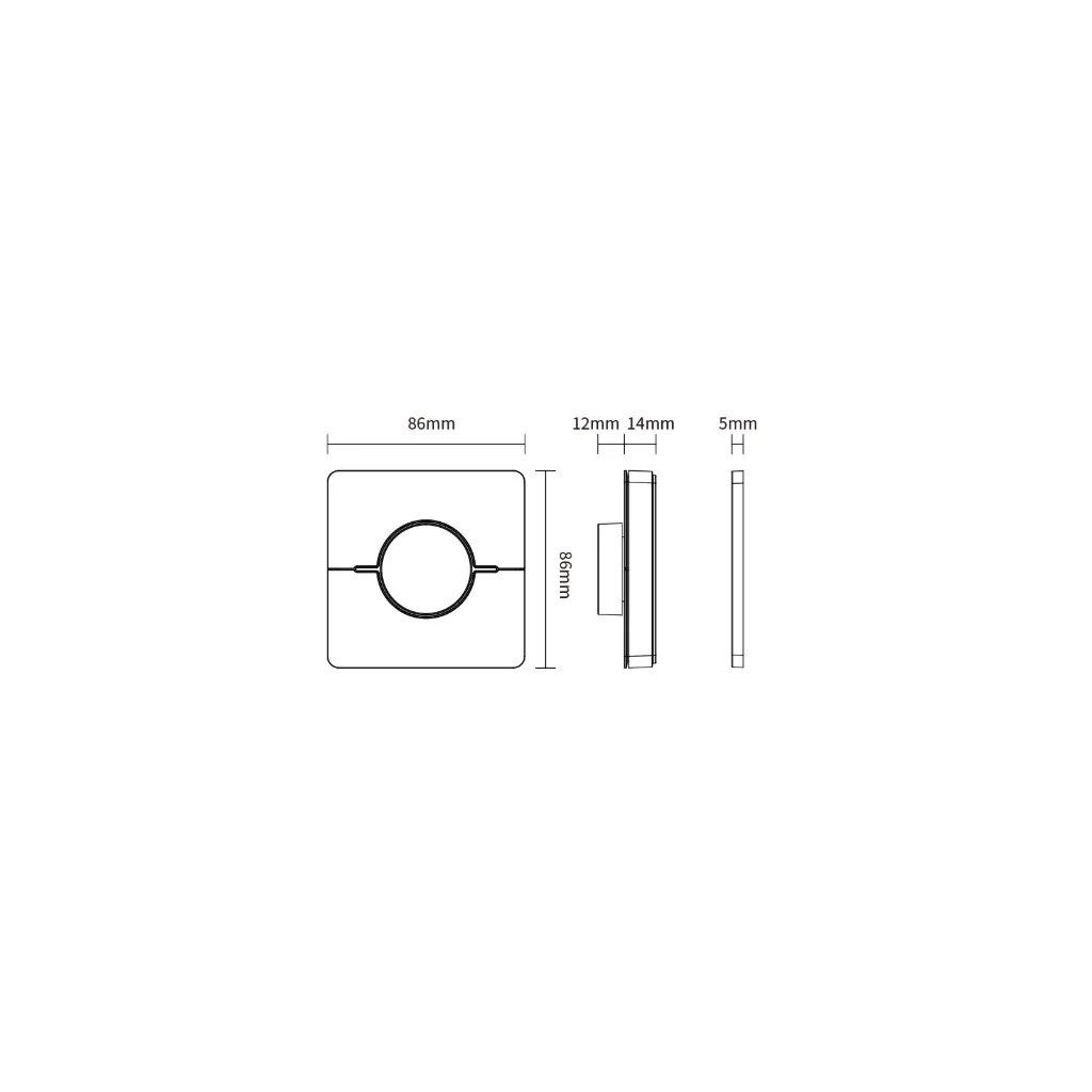 MiBoxer K0S Telecomanda de perete rotativa 4 zone Monocolor/Dual White CCT 2.4Ghz, Alb [3]