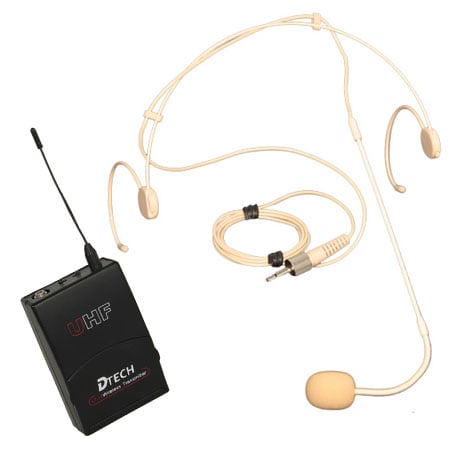 Seturi Microfoane Wireless - MICROFON CASCA UHF WIRELESS CANAL A 865MHZ