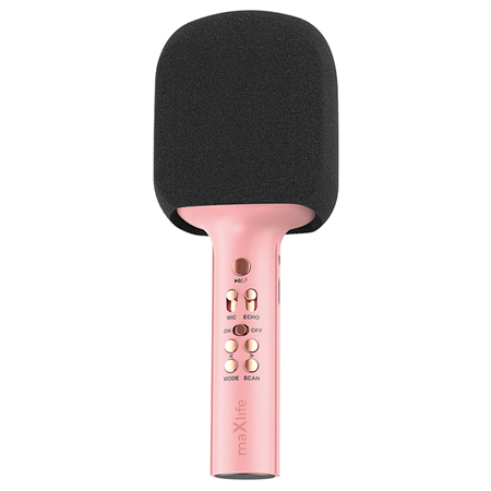 Microfoane Karaoke - MICROFON KARAOKE CU DIFUZOR INCORPORAT - ROZ