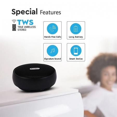MINI BOXA BLUETOOTH PORTABILA 4W - NEGRU [4]