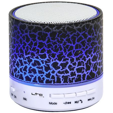 Kit Sonorizare - MINI BOXA ILUMINATA LED CU BLUETOOTH/USB/AUX/MIC NEGRU