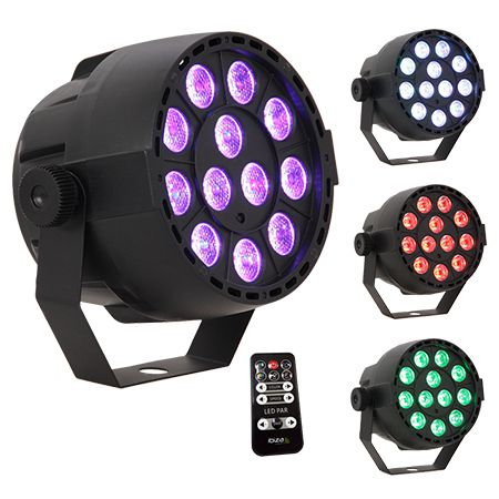 LUMINI SI EFECTE DISCO - Mini led par portabil rgb 12x1w