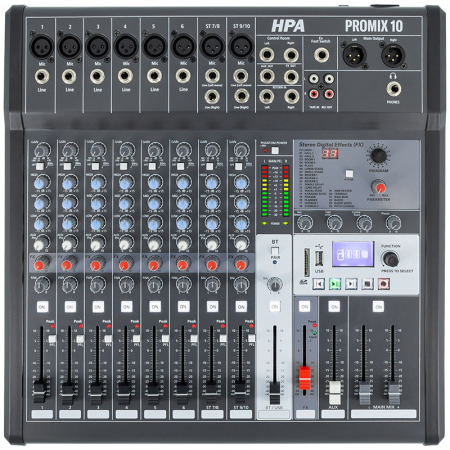 MIXER DIGITAL 10 CANALE 48V BT/USB/SD [2]