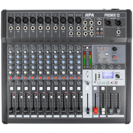 MIXER DIGITAL 12 CANALE 48V BT/USB/SD [2]
