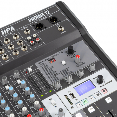 MIXER DIGITAL 12 CANALE 48V BT/USB/SD [5]