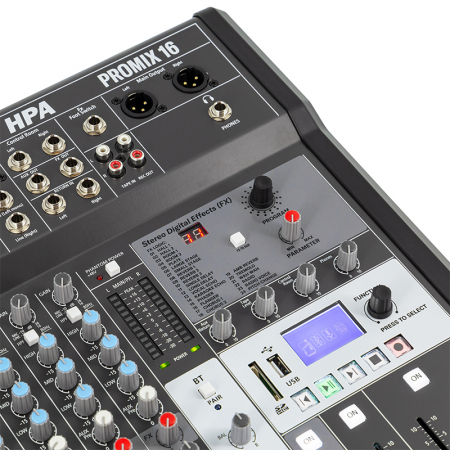MIXER DIGITAL 16 CANALE 48V BT/USB/SD [6]