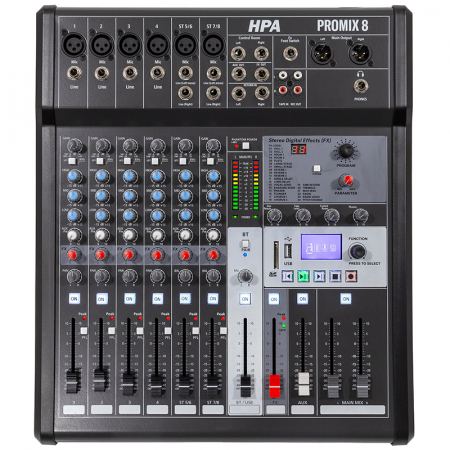MIXER DIGITAL 8 CANALE 48V BT/USB/SD [2]