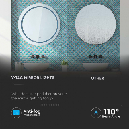 OGLINDA ILUMINATA LED 25W 3 IN 1 IP44 ANTI ABURIRE [6]