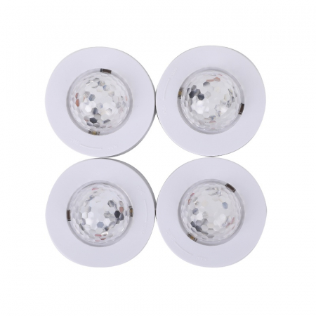 Pachet 4 mini astro rgb cu stroboscop si telecomanda [3]