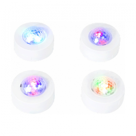 Pachet 4 mini astro rgb cu stroboscop si telecomanda [4]
