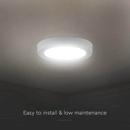 Aplica LED pentru tavan rotunda 12W 3000K V-TAC 7873 [5]