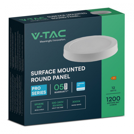Aplica LED pentru tavan rotund 12W 65000K V-TAC 78751 [2]