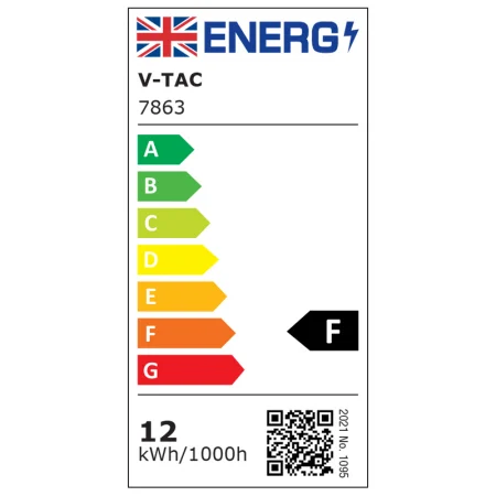 Panou LED 12W Incastrat, Rotund, V-TAC, 1200lm, Lumina Rece (6500K), Alb. [5]