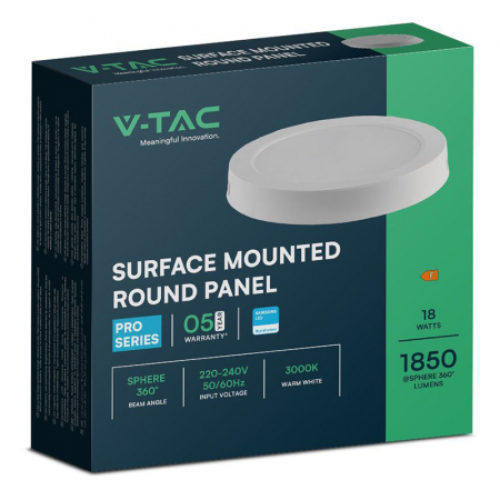 Aplica LED pentru tavan rotunda 18W 6500K V-TAC 78781 [2]