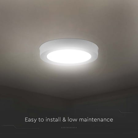 Aplica LED pentru tavan rotunda 24W 3000K V-TAC 7879 [6]