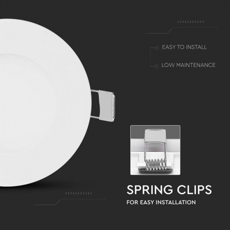 PANOU LED 3W ROTUND 6400K ALB RECE [5]