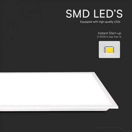 PANOU LED 40W 120CM X 30CM 6500K ALB RECE [3]
