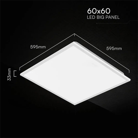 PANOU LED 40W 60CM X 60CM 6500K ALB RECE [3]
