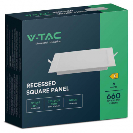 PANOU LED 6W INCORPORABIL 4000K ALB NEUTRU [2]