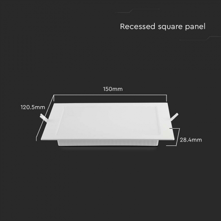 PANOU LED 6W INCORPORABIL 4000K ALB NEUTRU [3]