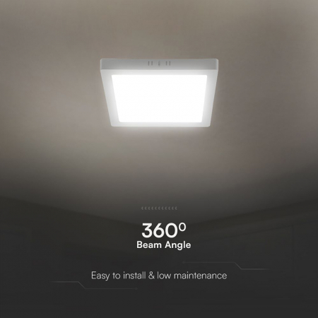 Aplica LED pentru tavan patrata 24W 3000K V-TAC 105141 [5]