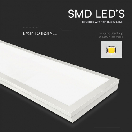 PANOU LED APLICABIL 36W 120 X 30CM 4000K ALB NEUTRU CIP SAMSUNG [4]