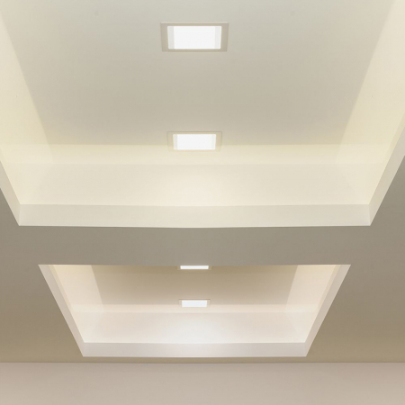 PANOU LED PATRAT INCORPORABIL 18W 3000K ALB CALD [2]