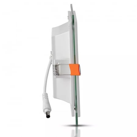 PANOU LED PATRAT INCORPORABIL 18W 6400K ALB RECE, STICLA [3]