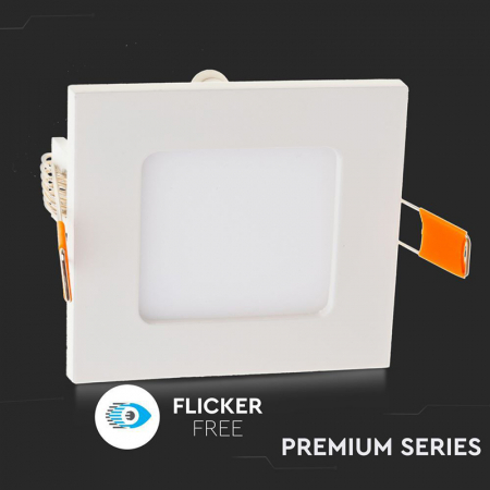 PANOU LED PATRAT INCORPORABIL 6W 6400K ALB RECE [4]