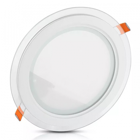 PANOU LED ROTUND INCORPORABIL 18W 4000K ALB NEUTRU, STICLA [1]