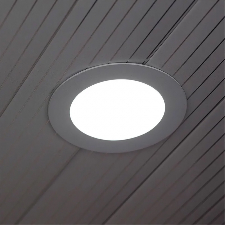 PANOU LED ROTUND INCORPORABIL 18W 4000K ALB NEUTRU, STICLA [5]
