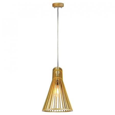 Pendul tavan din lemn E27 max 60W D25 x 45cm, V-TAC [1]