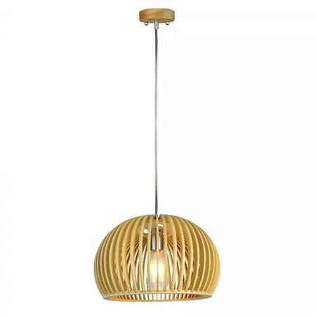 ILUMINAT INTERIOR - Pendul tavan din lemn E27 max 60W D33 x 22cm - V-TAC
