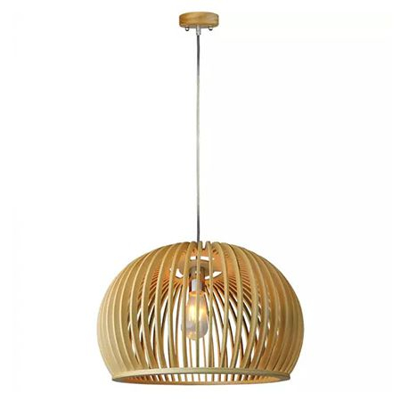 ILUMINAT INTERIOR - Pendul tavan din lemn E27 max 60W D45 x 28cm - V-TAC