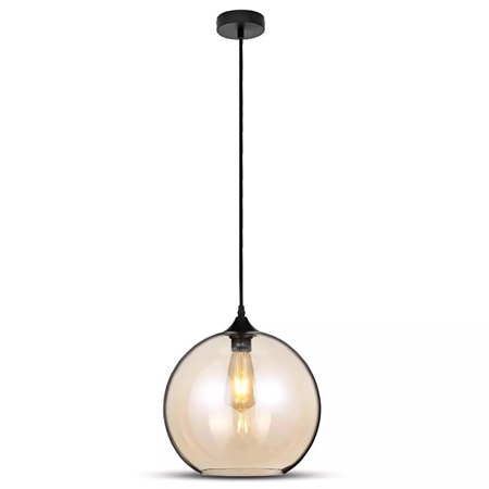 ILUMINAT INTERIOR - Pendul tavan E27 max 60W IP20 model glob sticlă, V-TAC
