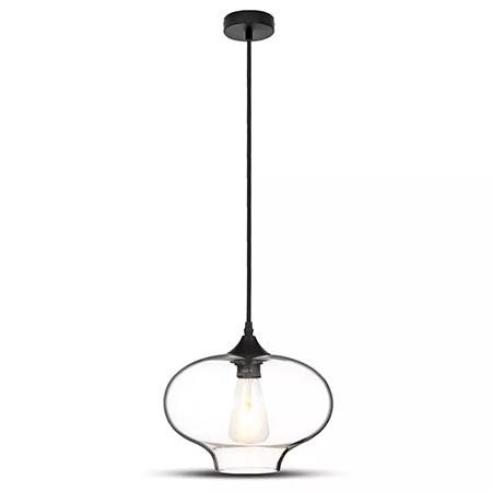 Pendule - Pendul tavan E27 max 60W IP20 model glob sticlă - V-TAC