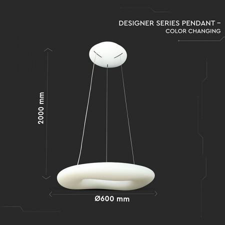 Pendul tavan LED rotund 38W 3in1 dimabil [4]