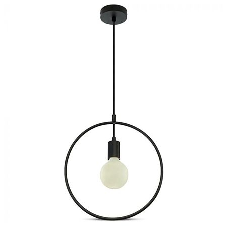 ILUMINAT INTERIOR - Pendul tavan max E27 60W IP20 model geometric - negru mat