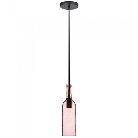 ILUMINAT INTERIOR - Pendul tavan model sticlă vin culoare roz deschis, V-tac