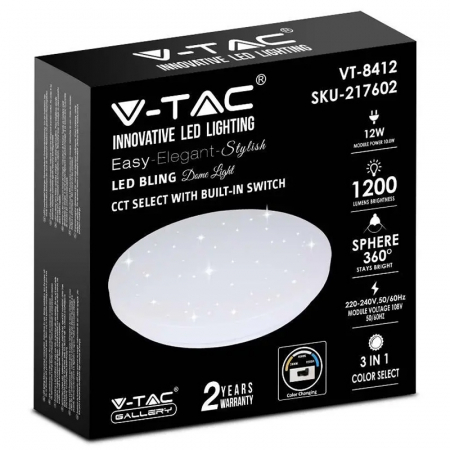 PLAFONIERA LED 12W 23CM 3 IN 1 - MODEL STELUTE [12]