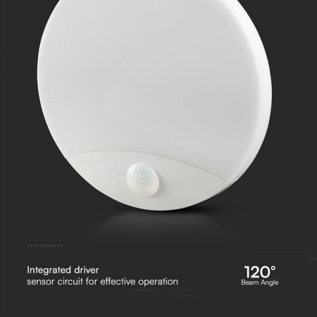 Plafoniera LED, 15W, IP20, senzor de mișcare 3in1, alb, V-TAC, SKU-23420 [3]