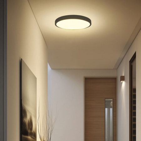 PLAFONIERA LED 18W IP44 4000K ALB NEUTRU - NEGRU [8]