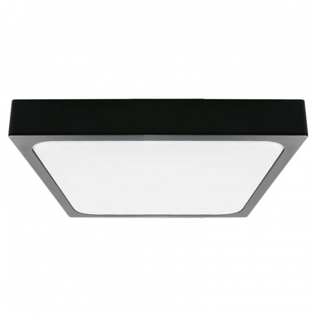 Plafonieră led 18w IP44 6500k alb rece - negru [1]